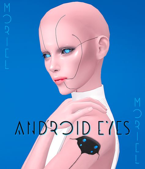 Android and Cyber eyes Sims 4 Cc Scifi Clothing, Ts4 Scifi Cc, Sims 4 Cosmetics Cc, Sims 4 Eyes Cc Maxis Match, Sims Skins, Robot Clothes, Cyberpunk Hair, Red Everything, Alien Clothes