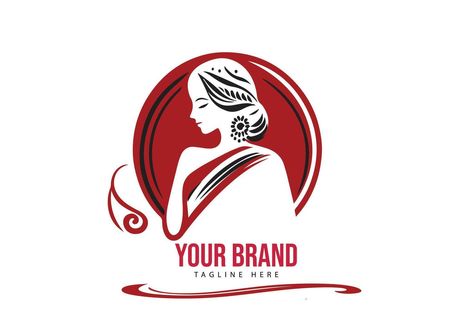 saree logo vector Shop Banner Design, Fancy Store, Baby Shower Images, Shower Images, Create Logo Design, Fancy Shop, Hand Embroidery Patterns Free, Create Logo, Jewelry Logo