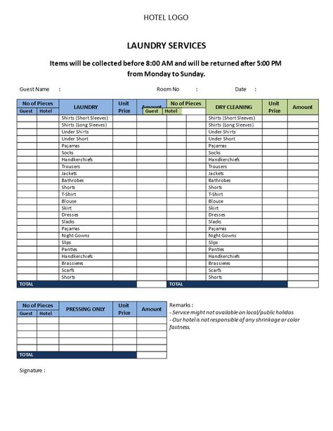 Hotel Laundry Services Price List - Download this Hotel Laundry Services Price List which you can provide to shortterm guests and longterm tenants into your hotel, hostel or guest house Laundry Service Business Ideas, Laundromat Ideas, Laundry Service Business, Laundromat Business, Dry Cleaning Business, Laundry Logo, Hotel Housekeeping, Self Service Laundry, Laundry Dry Cleaning