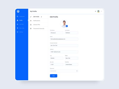 Edit Profile by Md Abadul Biswas 🔥 for ITO Team on Dribbble User Profile Web Design, Profile Edit Design, Edit Profile Ui Design, Profile Page Ui, Profile Page Design, Fintech Dashboard, Profile Web Design, Form Ui, Css Tricks