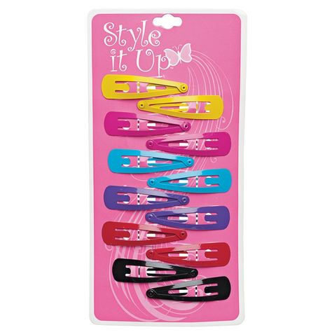 Children's Color Snap Clips *** This is an Amazon Affiliate link. Click image for more details. Unique Hair Designs, Early 2000s Hair, 2000s Accessories, 2000s Hair, The Best Hair Products, Hairstyles For Gowns, Hair Clips 90s, Silver Hair Clip, Organizing Hair Accessories