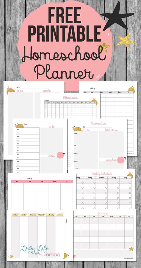 Get more done in your homeschool with the free printable homeschool planner so you can stay on top of your homeschool day. Bring peace into your day and know what each child has to finish for the day.  #freeprintables #homeschoolplanning #homeschool #homeschooling Homeschool Planning Printables, Printable Homeschool Planner, Homeschool Lesson Planner, Planer Organisation, Teacher Planner Templates, Planning School, Free Homeschool Printables, Homeschool Lesson Plans, Homeschool Freebies