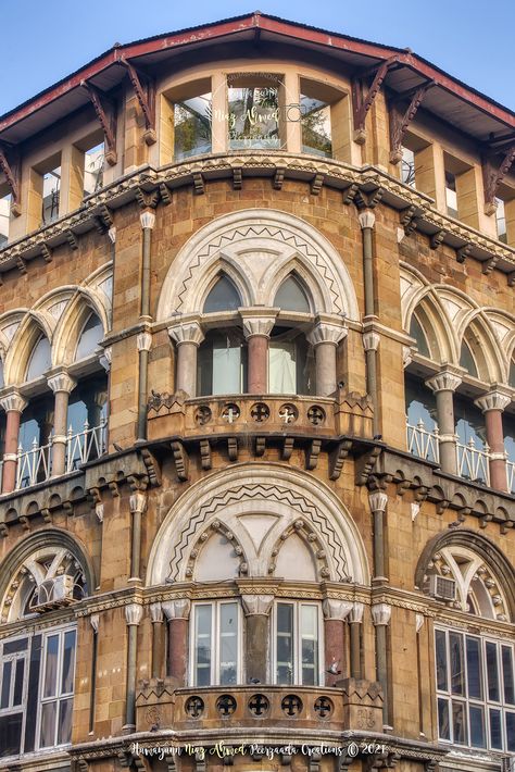 Mumbai Art Deco Buildings, Art Deco Mumbai, Mumbai India Travel, Mumbai Architecture, Gazal Gupta, Mumbai Art, Mumbai Travel, Art Deco Aesthetic, British Architecture