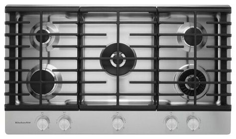 KitchenAid® 36" Electric Cooktop with 5 Radiant Elements Cooktop With Griddle, Convection Wall Oven, Outdoor Kitchen Bars, Kitchen Appliance Packages, Stainless Steel Oven, Iron Grate, Appliance Packages, Kitchen Stove, Cooktops