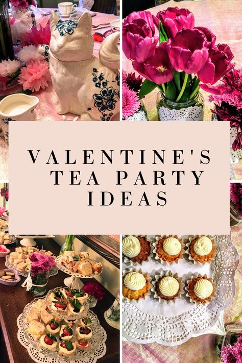 Queen Of Hearts Tea Party Ideas, Victorian Tea Party Ideas, Valentine’s Tea Party, Valentine Tea Party Food, Tea Party Galentines, Ladies Valentine Party Ideas, Valentine Tea Party Ideas, Valentine’s Day Tea Party, Ladies Tea Party Ideas