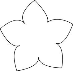 Applique Flower Template – Patchwork With Busyfingers E36 Simple Flower Stencil, Cherry Blossom Outline, Stencil Drawings, Flower Templates Printable Free, Flower Stencil Patterns, Flower Petal Template, Flower Stencils, Flower Templates Printable, Paper Flower Kit