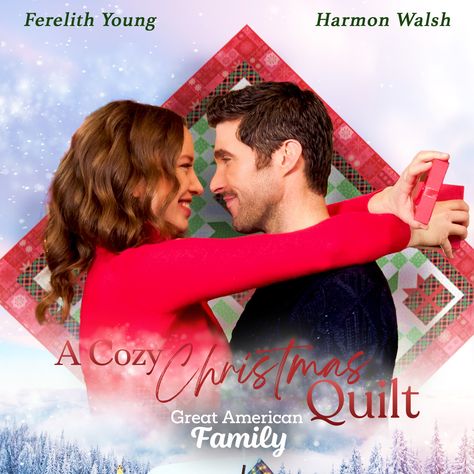 A Cozy Christmas Quilt airs today on Great American Family as part of the #greatamericanchristmas, starring Ferelith Young and Harmon Walsh. Lnk in comments 👇 #christmasmovies Family Christmas Movies, American Quilt, Lifetime Movies, Hallmark Christmas Movies, Hallmark Christmas, Family Movies, Christmas Quilt, Cozy Christmas, Christmas Movies