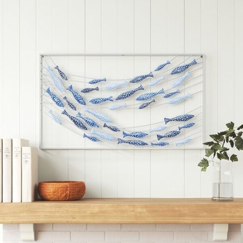 Sand & Stable Coastal Wall Decor & Reviews | Wayfair Coastal Wall Art Above Bed, Coastal Home Wall Decor, Beach Office Decor Coastal Style, Beach Apartment Decor Coastal Style, Tiny Wall Decor, Seaside Decorating, Sitting Mermaid, Southern Coastal Decor, Traditional Coastal Decor