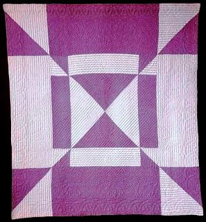 Welsh Quilting, Welsh Quilts, Solid Fabric Quilts, Jen Jones, Bright Quilts, Two Color Quilts, Medallion Quilt, Geometric Quilt, Purple Quilts