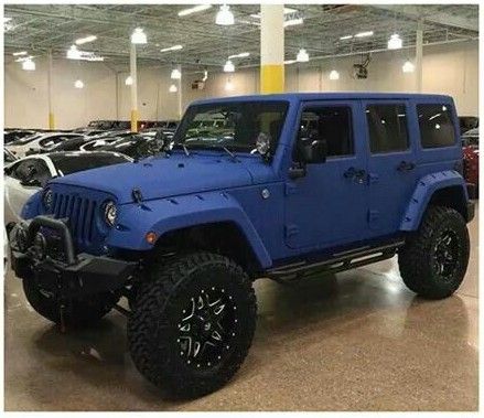 Matte cobalt Wrapped Jeep Wrangler, Navy Blue Jeep, Royal Rules, Jeep Inspiration, Jeeps Wrangler, Auto Jeep, Pink Motorcycle, Jeep Wheels, Blue Jeep