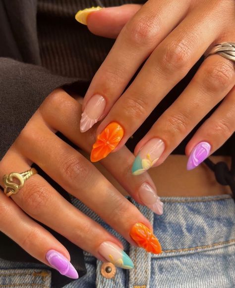 Vibe Nails, Island Nails, Summer Island, Girl Vibe, Cute Gel Nails, Island Vibes, Color Full, Island Girl, Nails Inspo