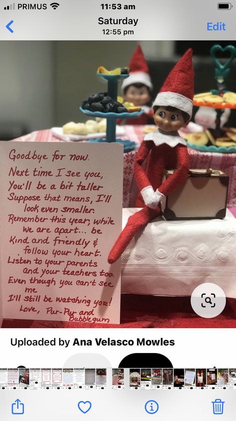 Elf On The Shelf Gumball Machine, Goodbye Elf On The Shelf Ideas, Elf On The Shelf Goodbye Ideas, Elf On The Shelf Pet Ideas, Tradition Ideas, Goodbye For Now, Xmas Elf, Elf Fun, Pet Ideas