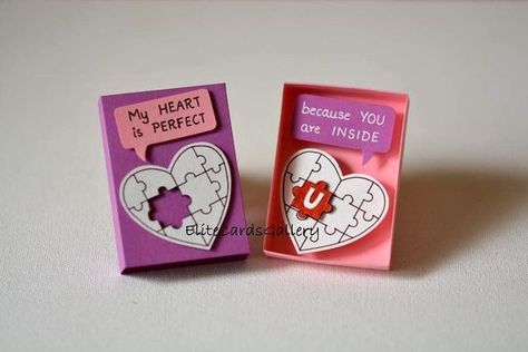 Matchbox Crafts, Gifts To Make, Diy Gift Set, Bf Gifts, Creative Gifts For Boyfriend, Cute Couple Gifts, Diy Gifts For Friends, Prom Proposal