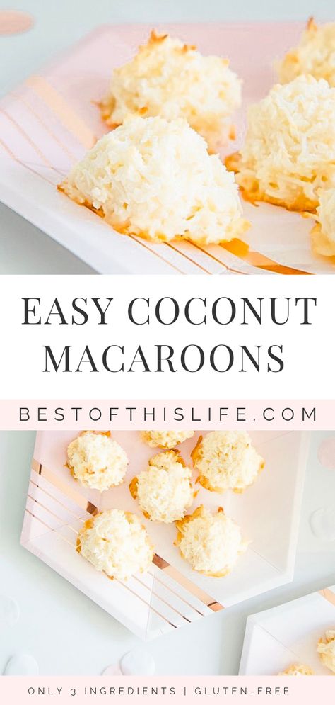 The Easiest Coconut Macaroons You'll Ever Make Make Macaroons, Vanilla Macaroons, Coconut Macaroons Easy, Kue Macaroon, Coconut Macaroons Recipe, Yummy Deserts, Macaroon Recipes, Oreo Dessert, Coconut Macaroons