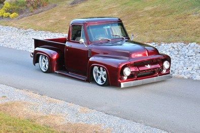 Seven Years in the Making—1954 Ford F-100 - Hot Rod Network 1954 Ford Truck, 1954 Ford, Custom Lifted Trucks, Ford Suv, Custom Pickup Trucks, Old Ford Trucks, Classic Ford Trucks, Classic Pickup Trucks, Hot Rod Trucks