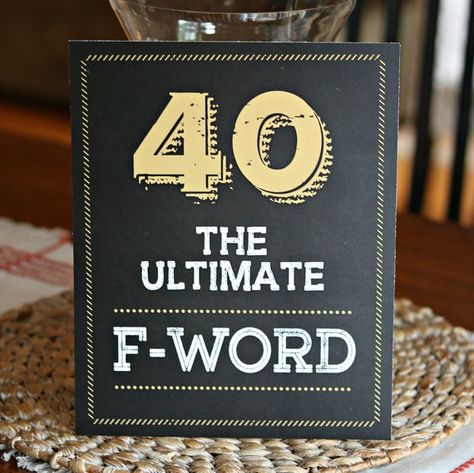 40th Birthday Themes, 40 Birthday Signs, Husband 40th Birthday, 40th Birthday Men, Cupcake Decorating Party, Birthday Party Decorations For Adults, 40th Birthday Party Decorations, Birthday Decorations For Men, 40th Birthday Funny