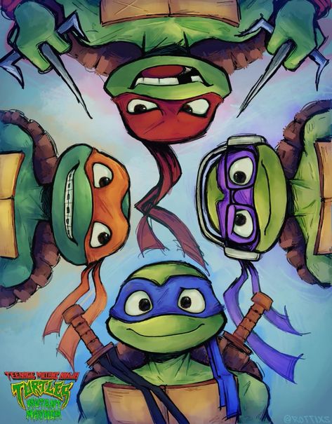 Ninja Turtles Art Draw, Ninja Turtle Drawing, Ninga Turtles, Turtle Wallpaper, Ninja Turtles Birthday Party, Mutant Mayhem, Turtle Drawing, Teenage Mutant Ninja Turtles Artwork, Ninja Turtle Birthday