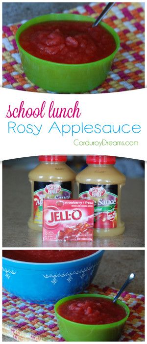 Strawberry Applesauce Recipes, Jello Applesauce Recipe, Applesauce Jello Recipe, Daycare Recipes, Taco Side Dishes, Soft Foods Diet, Applesauce Recipe, Apple Sauce Recipes, Strawberry Jello