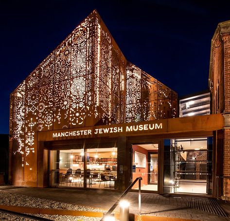 corten steel Apartment Rooftop, Moorish Architecture, Vancouver Art Gallery, Jewish Museum, Weathering Steel, Jewish History, Museum Architecture, Ground Floor Plan, Corten Steel