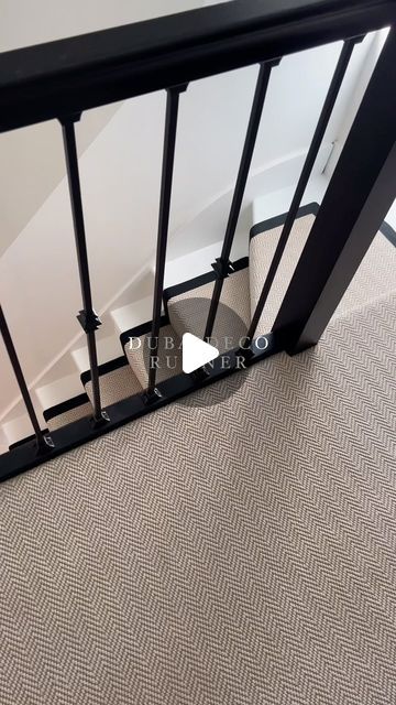 Floor Street on Instagram: "a best seller for a reason 🤌🏽🤍 it looks fabulous in every home 🤭

✔️ DIY Friendly 
✔️ Easy Clean 
✔️ High Traffic Areas

#floorstreet #floorstreetfloors #floorstreetstairrunners #homes #homeinterior #homeinspiration #stairrunner" Stair Runner Bars, Entryway With Staircase, Rental Friendly Stair Runner, Staircase Runner Carpet Runrug Us, Striped Stair Carpet Runner, Stark Carpet Stair Runner, Mountain Condo, Foyer Stairs, Stair Makeover