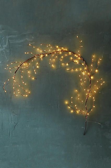 Anthropologie Stargazer Copper Twine Branch Light #ad #AnthroFave #AnthroRegistry Anthropologie Branch Light, Solar Light Crafts, Christmas Light Installation, Classy Christmas, Autumn Lights, White Led Lights, Holiday Lights, Outdoor Christmas Decorations, Christmas Crafts Diy