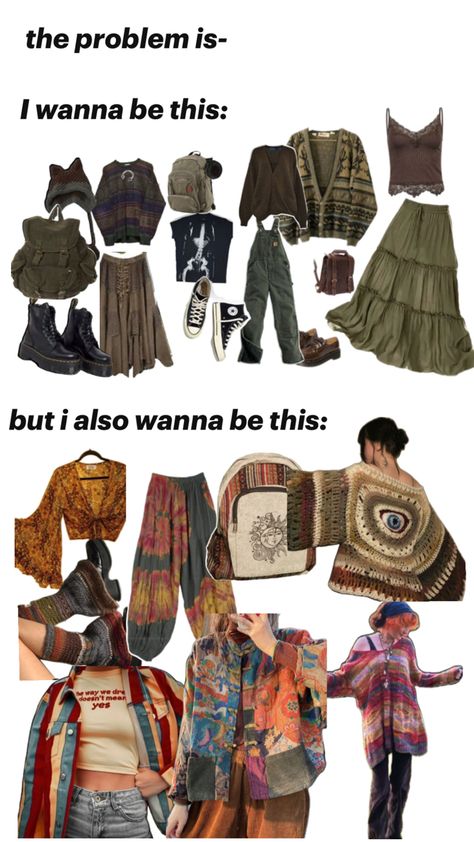 Goblincore Outfits, Mode Hippie, Earthy Outfits, Clothing Design Sketches, Swaggy Outfits, Hippie Outfits, Really Cute Outfits, Dream Clothes, Grunge Outfits