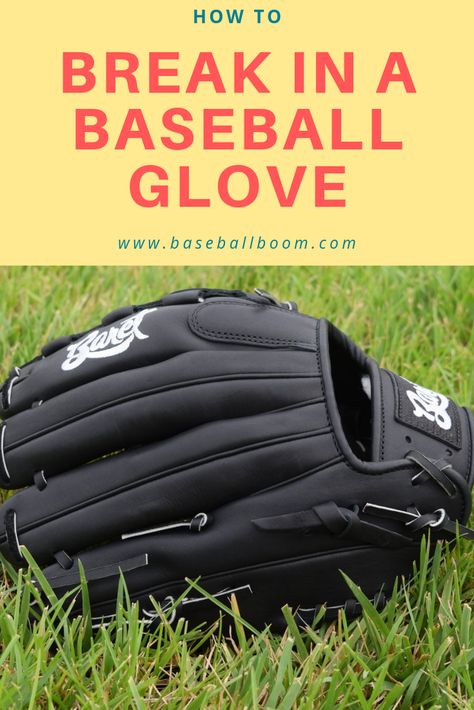 How To Break In A Baseball Glove, Breaking In A Baseball Glove, How To Break In A Softball Glove, Break In Baseball Glove, Baseball Hitting Drills, Baseball Workouts, Baseball Mitt, Baseball Tips, Softball Gloves