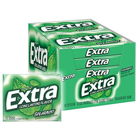 Extra Peppermint Gum, Extra Spearmint Gum, Spearmint Gum, Extra Gum, Mint Gum, Sugar Free Gum, Snack Shop, Gourmet Food Store, Chewing Gum