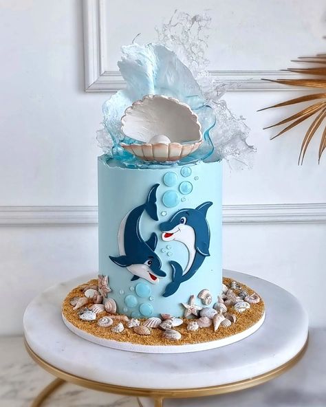 Under Sea Cake, Underwater Cake, Tropical Birthday Cake, Dolphin Cake, Barbie Dress Cake, Frozen Birthday Party Cake, Baileys Cake, Dolphin Cakes, Sea Cake