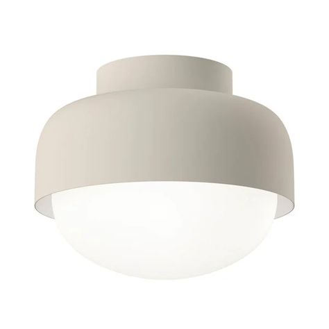 Canopy 1 Light Flush/Semi- Flush Mount Griege | Kichler Lighting Cottage Light Fixtures, Cottage Lighting, Modern Flush Mount, Kichler Lighting, Modern Hallway, Bathroom Ceiling Light, Kitchen Lighting Fixtures, Light Fixtures Flush Mount, Hallway Lighting