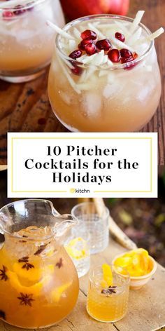 10 Pitcher Cocktails to Serve on Thanksgiving Weihnachtlicher Cocktail, Christmas Drinks Alcohol Recipes, Pitcher Drinks, Christmas Drinks Alcohol, Pitcher Cocktails, Thanksgiving Cocktails, Thanksgiving Drinks, Christmas Cocktail, Winter Cocktails