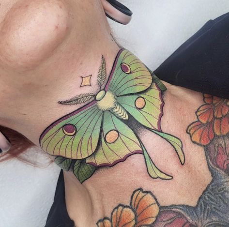 Moth Chest Piece, Northwest Tattoo, Tatto Designs, Luna Moth Tattoo, Moth Tattoos, Infected Tattoo, Moth Tattoo Design, Bone Tattoo, Skull Sleeve