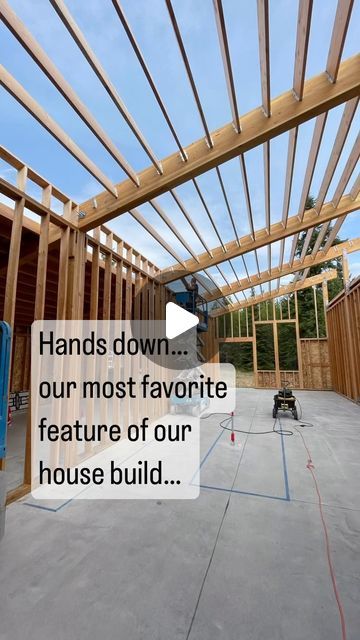 Belmont Rancher • Owner Builder on Instagram: "🌸☀️One of my most favorite features to our house build?! Vaulted ceilings with exposed fatty beams. 

We chose to vault our ceiling in the main room- asymmetrically. Low side is 11’ high side 17’. It’s called a “clerestory roofline” with transom windows facing the south side where the sun arches low on the horizon in the winter. 

This ceiling will soon be wood stained tongue + groove planks 🖤 we are actually keeping vaulted tongue + groove + exposed beams throughout the whole house. Some midcentury  mixed in with industrial brewery-feeling home. We literally cannot wait. 

What’s your favorite feature to your home build?

🌸☀️

🏠 Welcome to the Homes With Purpose Tour! Join us to meet new friends & discover beautiful homes, floor plans, an 10 Ft Vs 12 Ft Ceilings, Beamed Cathedral Ceiling, Industrial Brewery, Owner Builder, Meet New Friends, Transom Windows, Purpose Tour, Wait What, Vaulted Ceilings