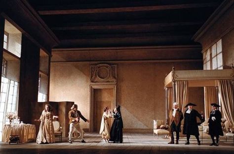 Ezio Frigerio’s set for the opera Le Nozze di Figaro (The Marriage of Figaro) by Mozart, directed by Giorgio Strehler. The Marriage Of Figaro, Marriage Of Figaro, Set Design Theatre, Live Theater, Light Work, Theatre Design, Theatre Set, Big Windows, Stage Set