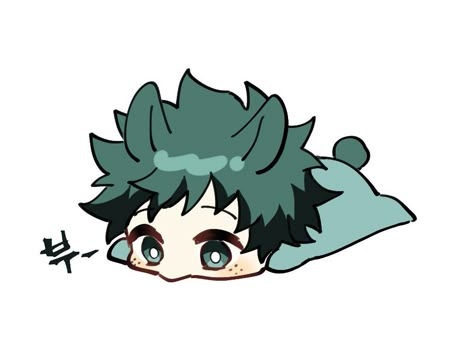 Baby Deku Mha, Chibi Izuku Midoriya, Deku As A Bunny, Chibi Deku Cute, Deku Being Cute, Deku Cute Wallpaper, Deku Cute Icon, Deku X Kacchan Wallpaper Cute, Cute Deku Fanart