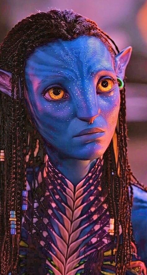 Avatar Neytiri Wallpaper, Neytiri Wallpaper, Avatar Makeup, Avatar Neytiri, Avatar 2 Movie, Avatar Poster, Pretty Movie, Jake Sully, Blue Avatar