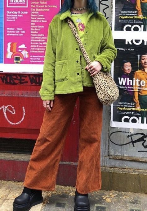 Maroon Pants Outfit Aesthetic, Colorful Masc Fashion, Artsie Aesthetic Outfits, Canadian Spring Outfits, Grandma Style Aesthetic, Whimsy Aesthetic Outfits, Funky Chic Outfits, Colorful Vintage Outfits, Statement Pants Outfit