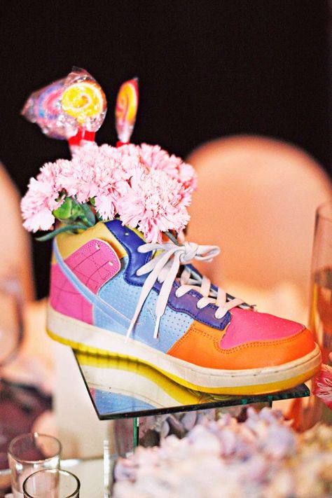 Sneaker Themed Wedding in The Philippines: JQ & Barbie · Rock n Roll Bride Wedding In The Philippines, Graffiti Party, Gala Decorations, Sneaker Ball, Ball Dance, Gala Party, Diy Sneakers, Hip Hop Party, Rock N Roll Bride