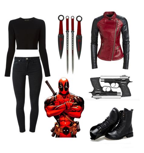 "Deadpool: The Greatest Marvel Character" by pjprincess14 ❤ liked on Polyvore featuring Poste, Sunsteps, Acne Studios and Proenza Schouler Deadpool Inspired Outfit, Disneyland Outfits, Pinterest Account, Cosplay Outfits, Marvel Characters, Proenza Schouler, Concert Outfit, Deadpool, Disneyland