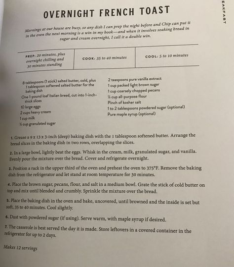 French Toast Casserole Joanna Gaines, Magnolia French Toast, Joanna Gaines French Toast, Magnolia Cookbook, Magnolia Recipes, Magnolia Table Recipes, Joanna Gaines Recipes, French Toast Bake Overnight, Famous Recipes