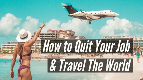 How to Quit Your Job to Travel the World :https://www.roamaroo.com/quit-jobs-travel-the-world/ Quitting Job, Quit Your Job, Blog Ideas, Quitting Your Job, Teaching Jobs, Travel The World, Travel Advice, Vacation Spots, In America