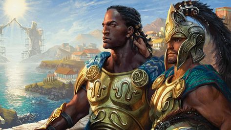 Greek Fantasy Art, Mythic Odysseys Of Theros, Theros Art, Magic: The Gathering, Myths & Monsters, Mtg Art, The Elder Scrolls, Fantasy Movies, High Fantasy