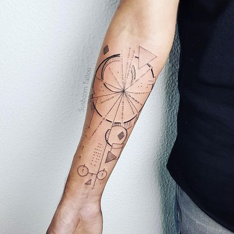 Voyager Pulsar Map Tattoo Geometric Minimal // Fine line Art Work // Thank you Nuno for your trust // next step Color - Go! // if you guys… Pulsar Tattoo, Pulsar Map Tattoo, Star Map Tattoo, Voyager Tattoo, Pulsar Map, Pulse Tattoo, Portuguese Tattoo, Tattoo Space, Science Tattoo