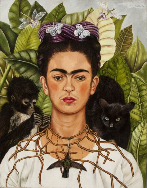 Famous Self Portraits, Frida Kahlo Paintings, Kahlo Paintings, Frida Art, Most Famous Paintings, Frida Kahlo Art, Classic Portraits, Famous Artwork, Diego Rivera