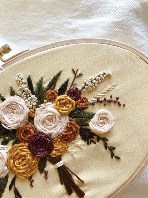 hand embroidered, highly detailed flower bouquet, wedding bouquet embroidery, wedding embroidery, bouquet embroidery, custom embroidery, hand stitched, hoop art, original work, room decor, bohemian, boho Bunch Of Flowers Embroidery, Embroidered Bouquet Of Flowers, Wedding Bouquet Embroidery, Embroidered Flower Bouquet, Work Room Decor, Flower Bouquet Embroidery, Floral Bouquet Embroidery, Embroidery Bouquet, Bouquet Embroidery