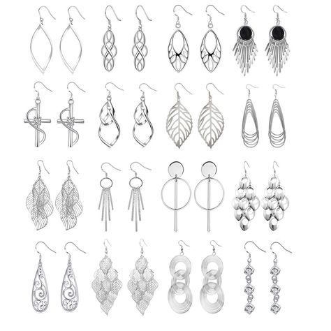 PRICES MAY VARY. 【Economic Earrings Set】: Comes with 16 pairs different fashion earrings, offer you many choices of daily wearing, economical and affordable, the fish-hook closures make for easy on and off and provide graceful movement every time you turn your head, also they are lightweight silver-tone earrings, can easy to wear all day. 【Ideal Accessory】: These dangle earrings offering stunning style and elegant appeal, will add classical sophistication to your style, would be a great addition Easy Jewelry Making Ideas, Graceful Movement, Wholesale Earrings, Diy Clothes And Shoes, Stunning Style, Jewelry Drawing, Stud Jewelry, Beaded Drop Earrings, Jewelry Statement