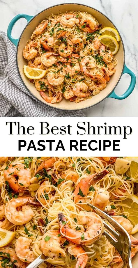 This fantastic shrimp seafood pasta recipe with white wine and lemon hits all the right flavor notes! White Wine Pasta Sauce Seafood, Lemon Seafood Pasta, White Wine Shrimp Pasta, White Wine Pasta Recipes, Seafood Pasta White Wine, Recipe With White Wine, White Fish Recipes Healthy, Sour Cream Pasta, Seafood Medley Recipes