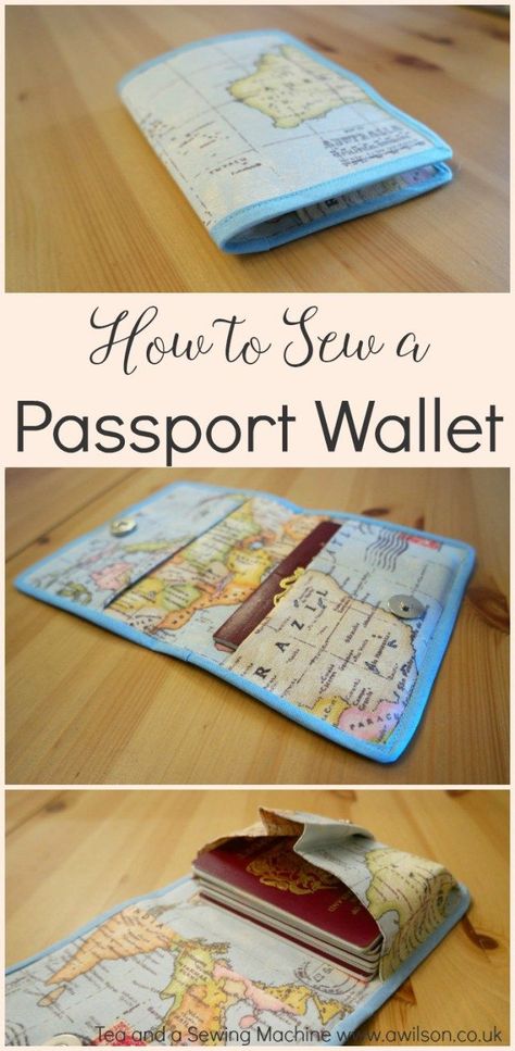 How to Sew a Passport Wallet One of the things that worries me the most about going on holiday is forgetting the passports. If people forget to pack pants again, or sun cream or extra wipes, it doesn’ Passport Cover Diy, Passport Holder Pattern, Sewing Project Ideas, Sewing Machines Best, Wallet Tutorial, Machines Fabric, Diy Wallet, Job Ideas, Sewing Tutorials Free