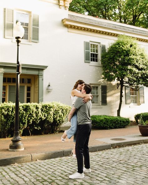 seamus and taylor! love these two and so excited for their 2025 wedding! keep swiping for bridgerton vibes 💫 #engagementphotos #georgetown #dcwedding #dcweddingphotographer #bridgertonvibes #engage19 #bride #washingtonianweddings #junebugweddings #overthemoon Georgetown Engagement Photos, Bridgerton Vibes, 2025 Wedding, Dc Weddings, Junebug Weddings, Over The Moon, So Excited, Engagement Photos