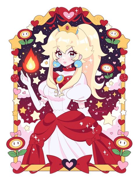 Super Mario Princess, Super Princess, Super Mario Nintendo, Mario Fan Art, Nintendo Princess, Nintendo Fan Art, Peach Art, Princesa Peach, Super Mario Art